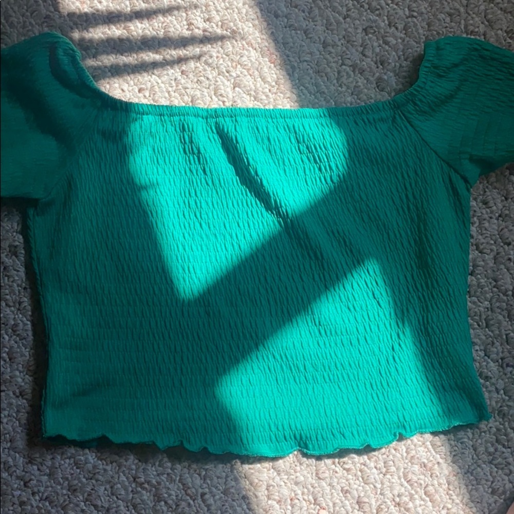 Forever 21 green top